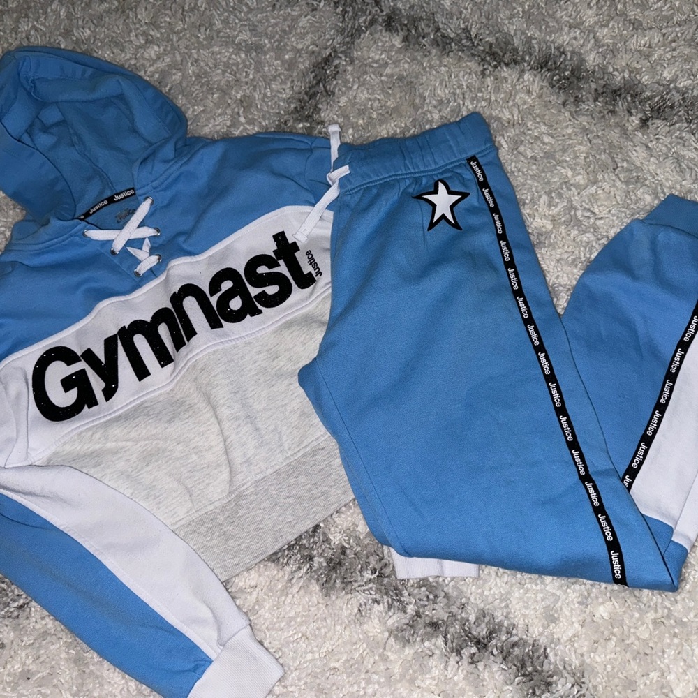 Gymnast Girls Blue Tracksuit Set - size 12/14